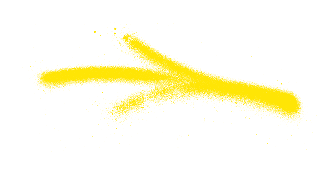 yellow graffiti splash